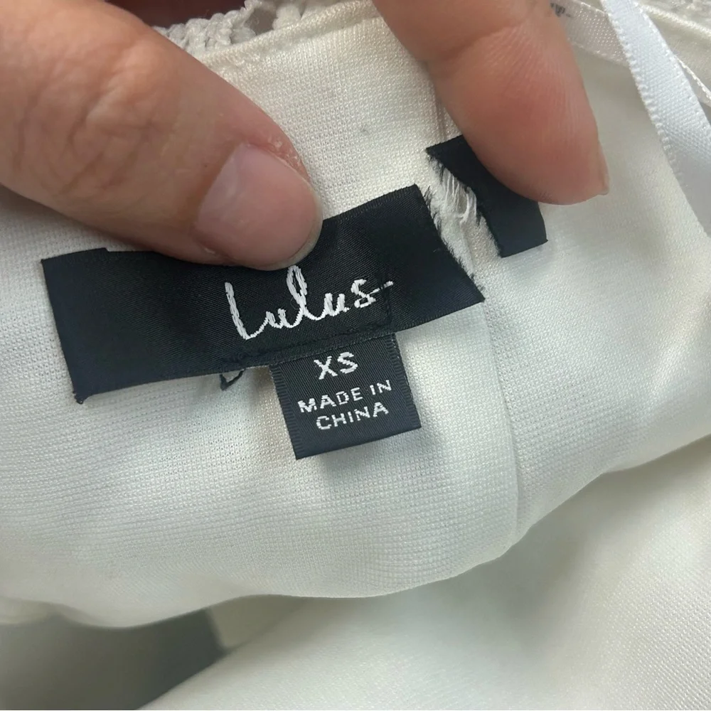 Lulu's Impressive‎ Elegance White Crochet Lace Strapless Midi Dress - Picture 3 of 10